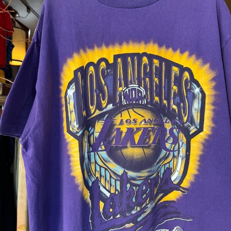 90's〜 LOS ANGELAS LAKERS プリントT XL