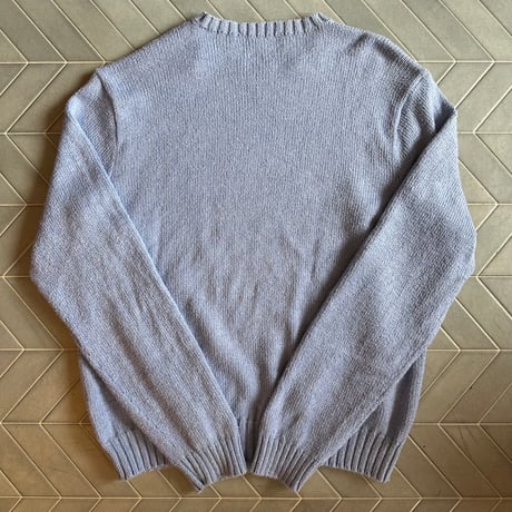POLO ワンポイントコットンニット