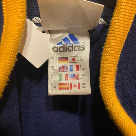 90s adidas フルジップフリース
