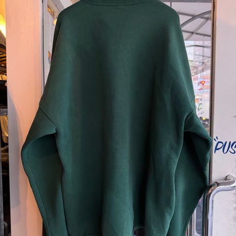 〜90's USA製 RUSSELL ハーフジップスウェット XL
