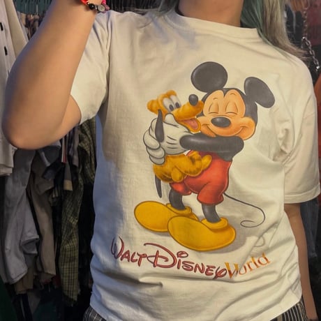 USA製 Walt Disney World ミッキー×プルート Tシャツ