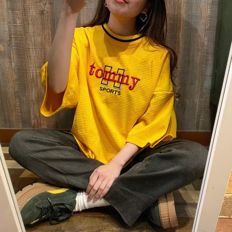 USA製刺繍ポリエステルTシャツ