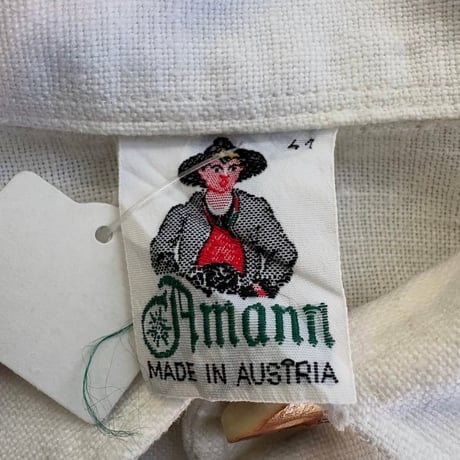 Amann ボリュームスリーブチロリアンシャツ
