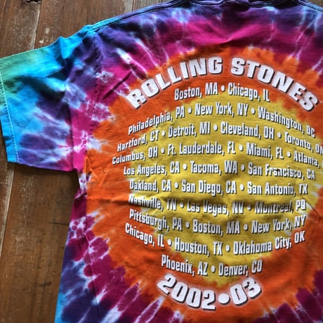 2002年 ROLLING STONES タイダイプリントT