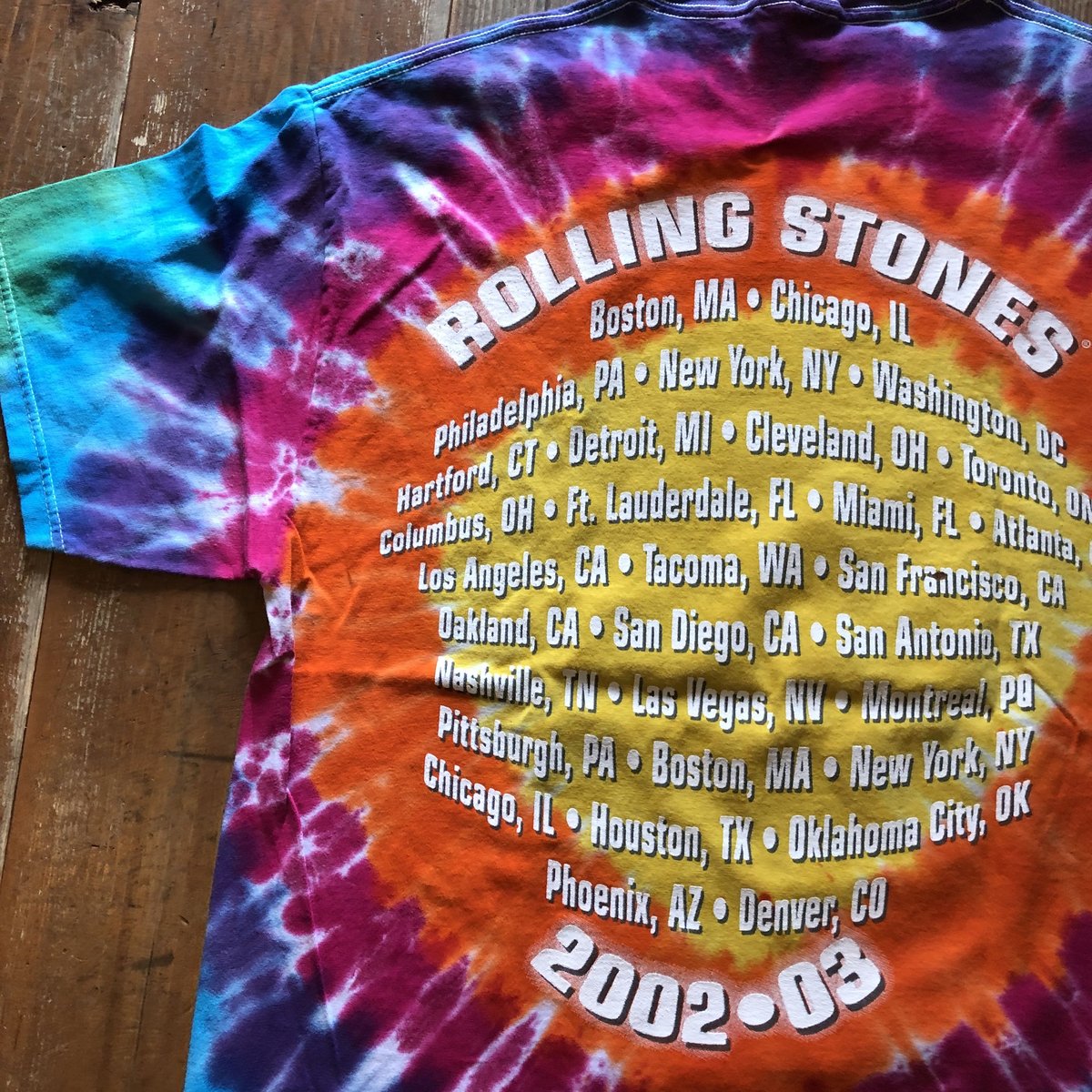 The Rolling Stones タイダイ Tシャツ L LIQUID BLUE USA製 リキッド