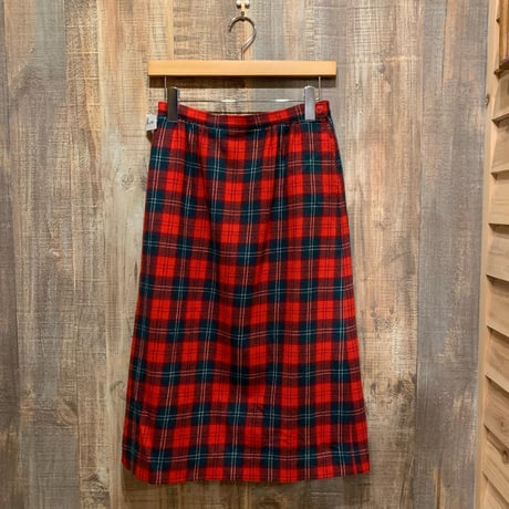 USA製PENDLETONウールチェックスカート
