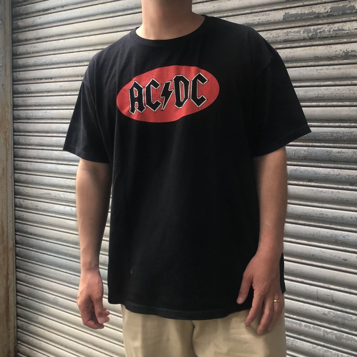 AC/DCロゴプリントTシャツ XL | CUSTOM FEVER