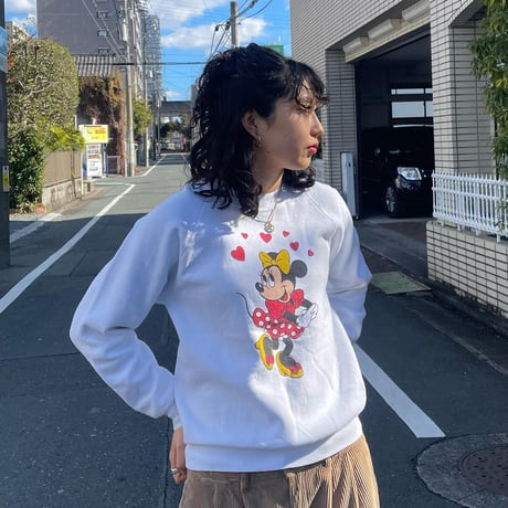 USA製ミニーちゃんラグランスウェット