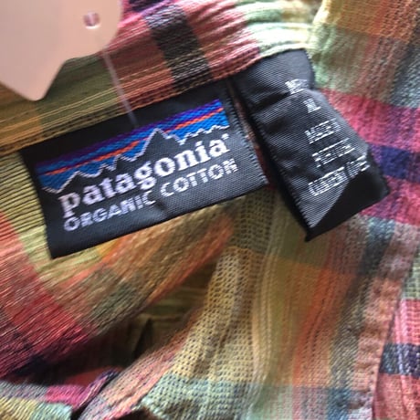 Patagonia半袖オーガニックコットンチェックシャツ  XL
