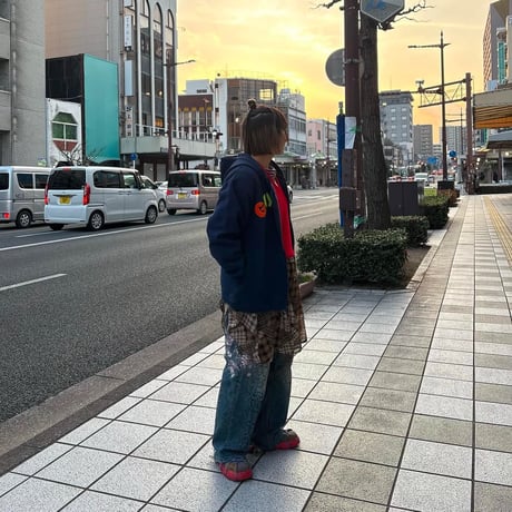 グーフィー ワッペンジップパーカー