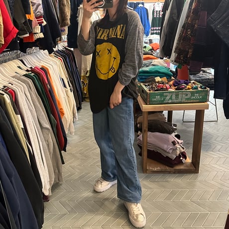 NIRVANA ラグラン七部Tシャツ