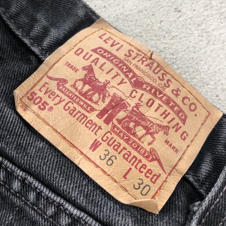 USA製 Levi's505  W36×L30ブラック
