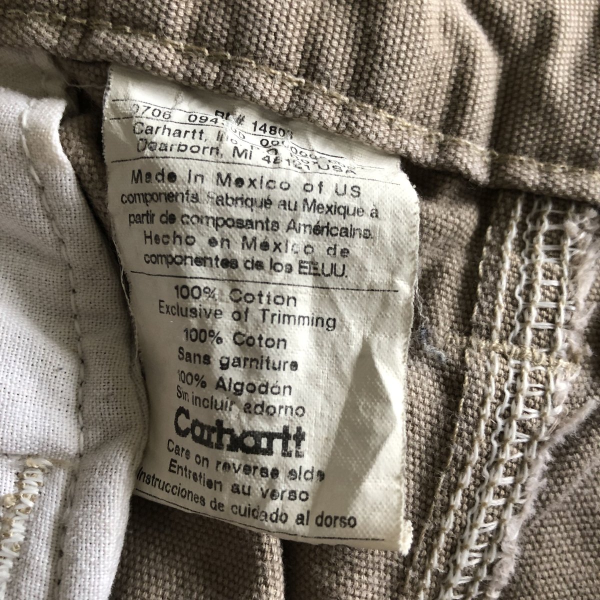 カーハート ダック地カーゴパンツW34 L30 | CUSTOM FEVER