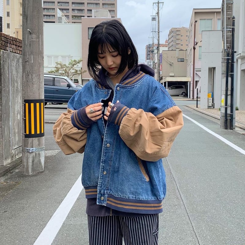 【新品】スコットクラブ　デニム切り替えブルゾン デニム切り替えブルゾン | CUSTOM FEVER