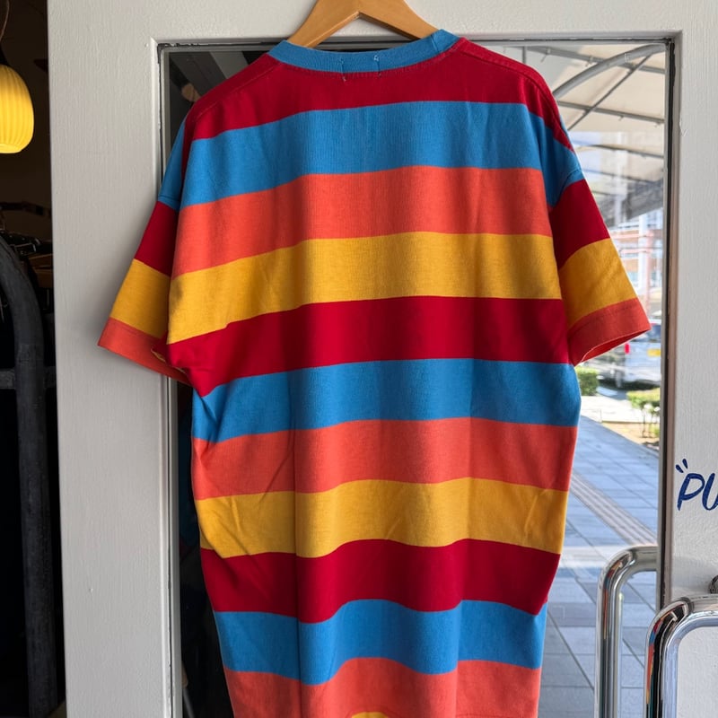 90's〜 USA製 JOCKEY カラフルボーダーTシャツ L | CUSTOM FEVER