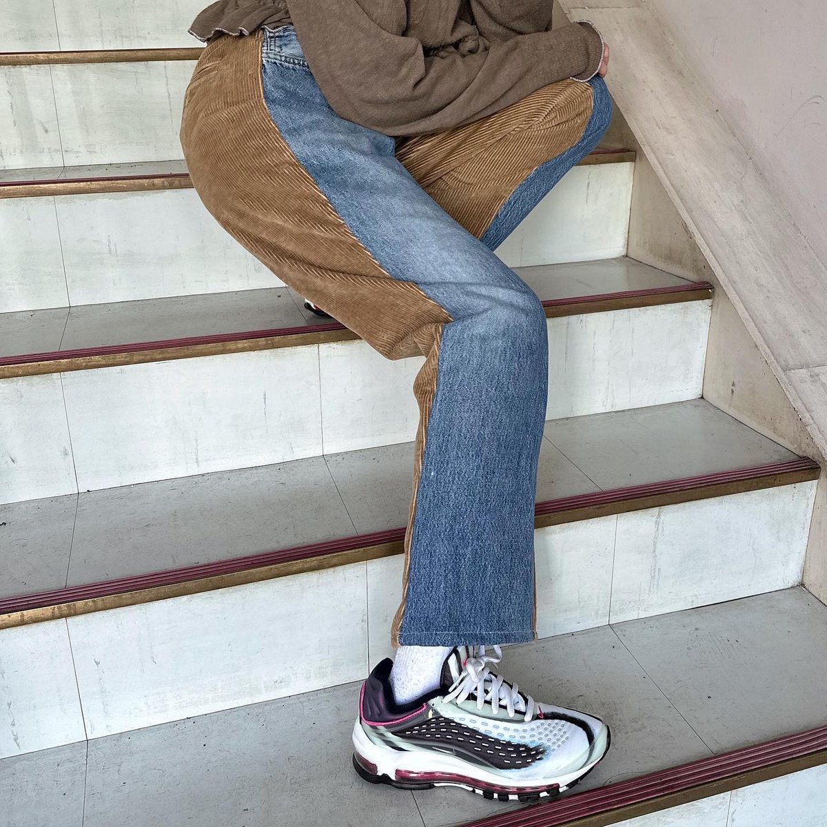 Levi's デニムパンツ　リメイク　ドッキング　フィリピン工場 Levi's デニムパンツリメイクドッキングフィリピン工場