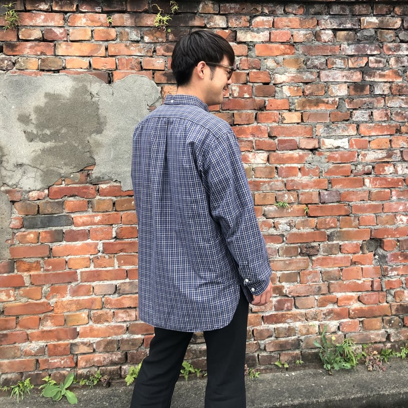 90s Ralph Lauren MCMEEL 3点留め ギンガムチェックシャツ 90s Ralph Lauren MCMEEL 3点留め ギンガムチェックシャツ