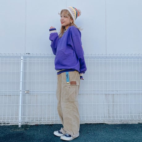 USA製リブラインスウェット