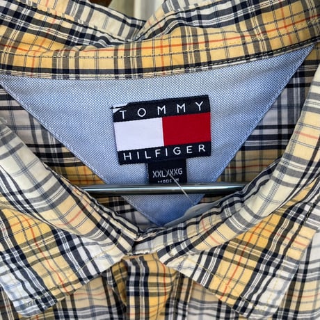 TOMMY HILFIGER チェック柄半袖シャツ