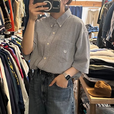 CHAPS ギンガムチェックシャツ