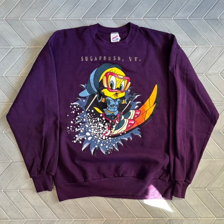 90s USA製　JERZEEZ トゥイーティープリントスウェット
