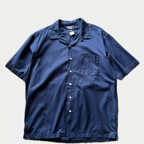 90's Ralph Lauren 半袖コットン無地シャツ 〝CALDWELL〟