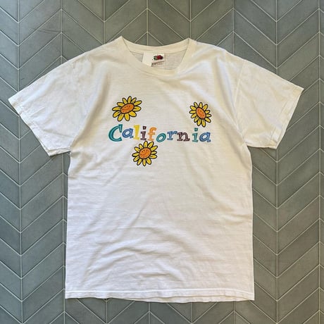 カリフォルニアにっこりお花Tシャツ