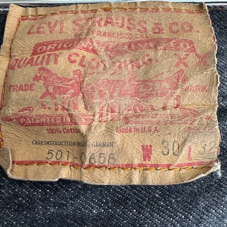 80's USA製 Levi's501 W30×L32 先染めブラック