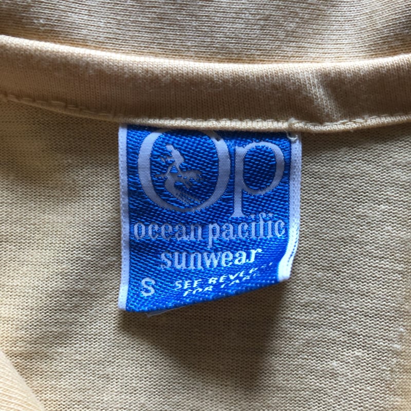 USA製70's〜 OCEAN PACIFICボーダー オールドサーフポロ S | CUST