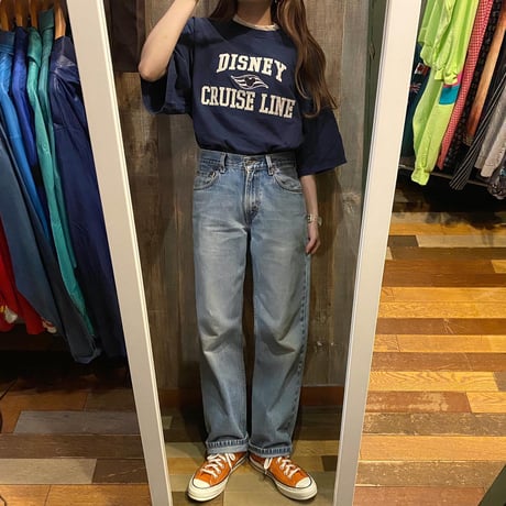 USA製ミッキーカレッジ風ワッペンTシャツ
