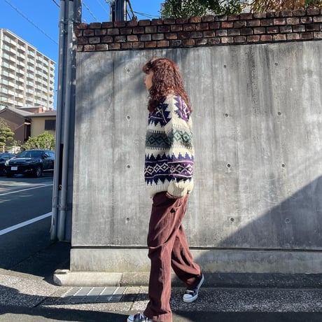 カウチンニットカーディガン