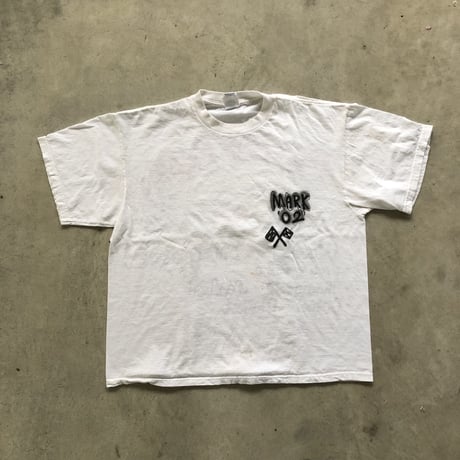 エアブラシTシャツ 白 XL
