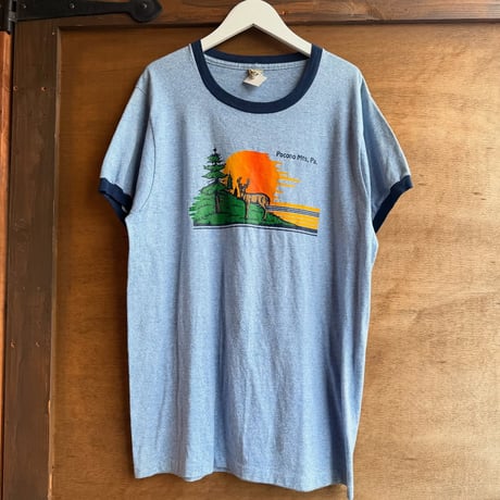 80s USA製 リンガーTシャツ