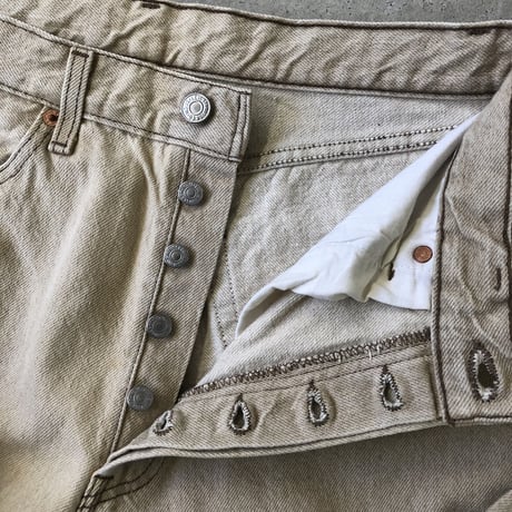 90'sUSA製 Levi's501  W33×L32 ベージュ
