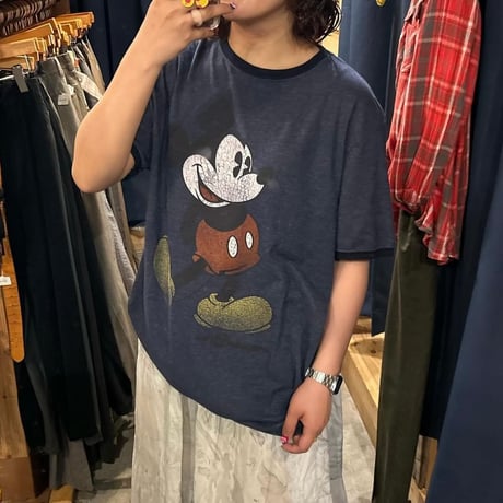 Hanes ミッキー リンガーT