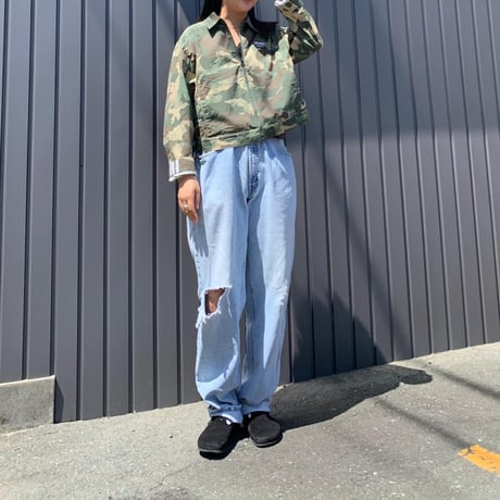 adidasカモフラショート丈ジャケット