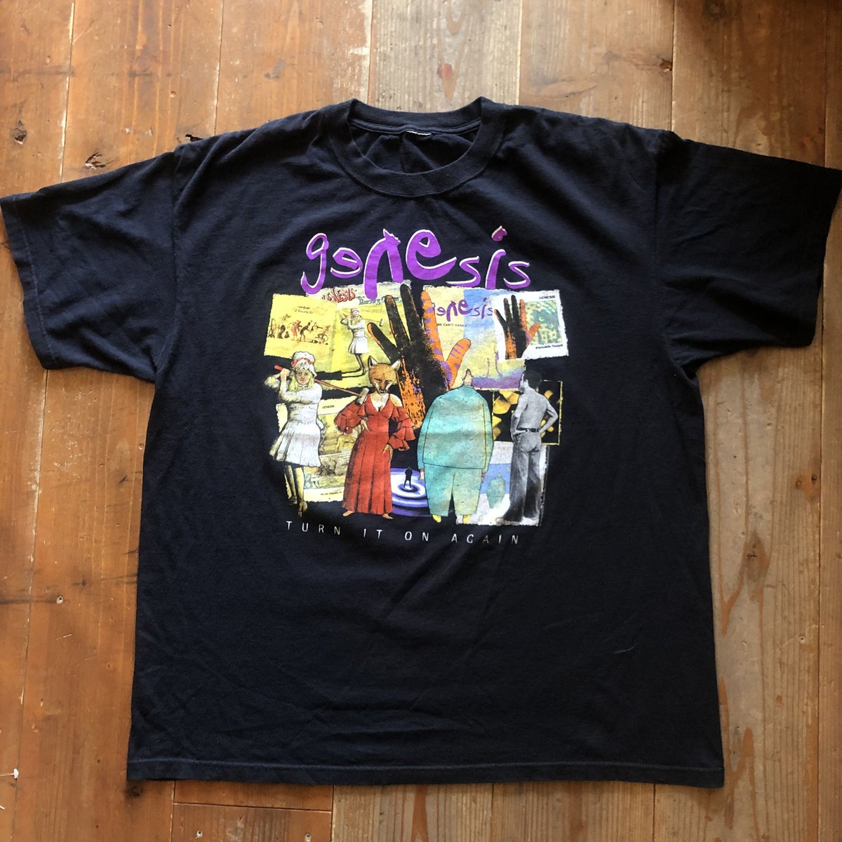 Genesis Turn It On Again バンドTシャツ XLサイズ fit=scale-down,w=1200