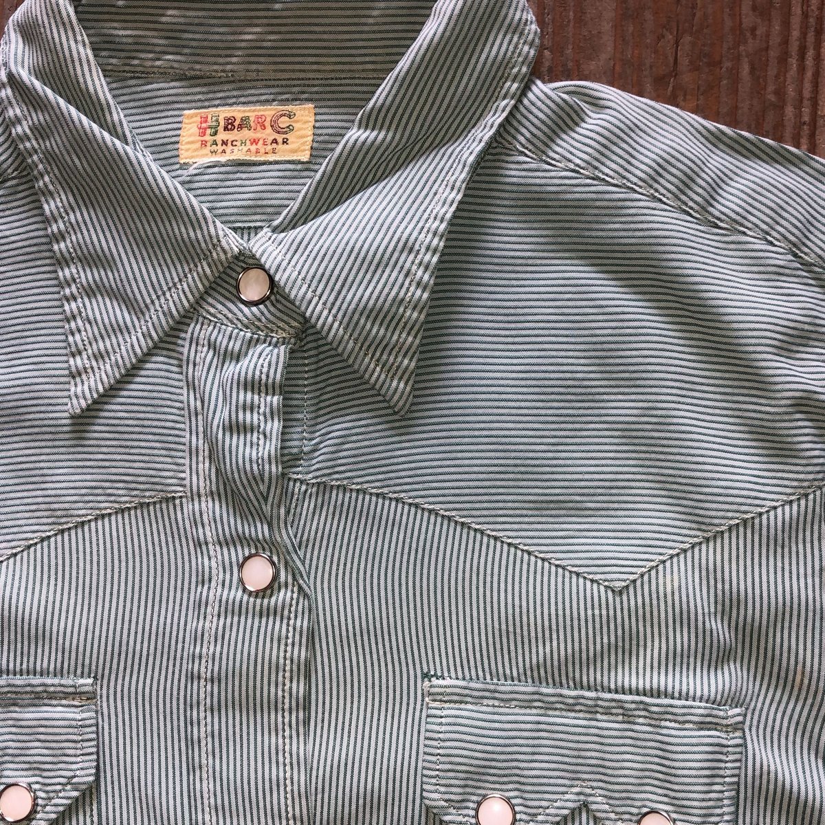 50s HBARC ビンテージ　デニムウエスタンシャツ　ヴィンテージ 50s HBARC ビンテージ デニムウエスタンシャツ ヴィンテージ