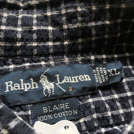 Ralph Lauren長袖チェックシャツ BLARE