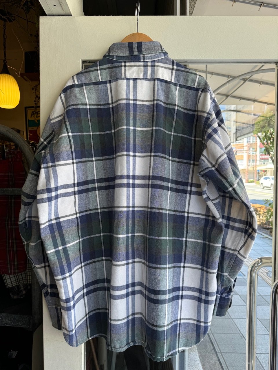 80s/L.L.Bean チェック シャモアクロスシャツ/アメリカ製/XL/レア 80s/L.L.Bean チェック シャモアクロスシャツ/アメリカ製/XL/レア