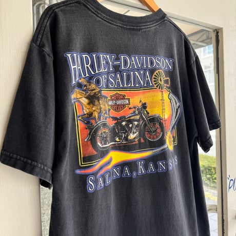 00's USA製 HARLEY DAVIDSON プリントTシャツ L
