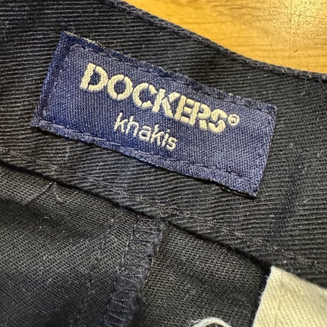 00's DOCKERS 2タックチノ W30×L30ブラック