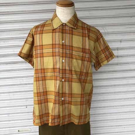 70's 半袖チェックシャツ