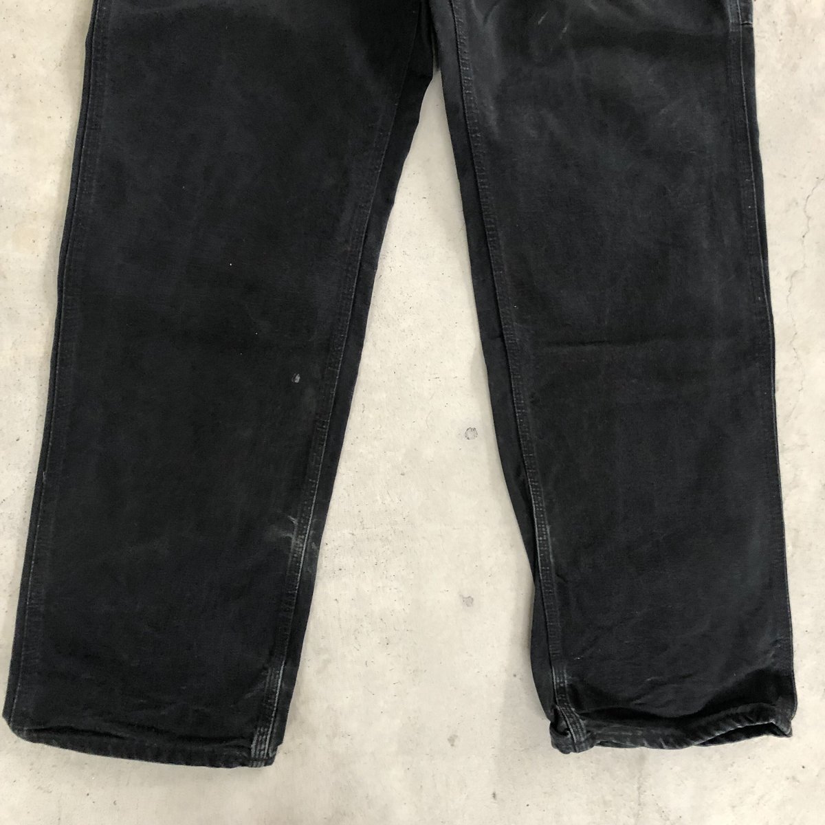 US企画 カーハート ダック ペインターパンツ W36 革タグ 90s USA製 carharttカーハート ダブルニー ダック地 ペインター