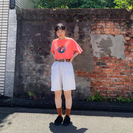 後染め両面プリントTシャツ