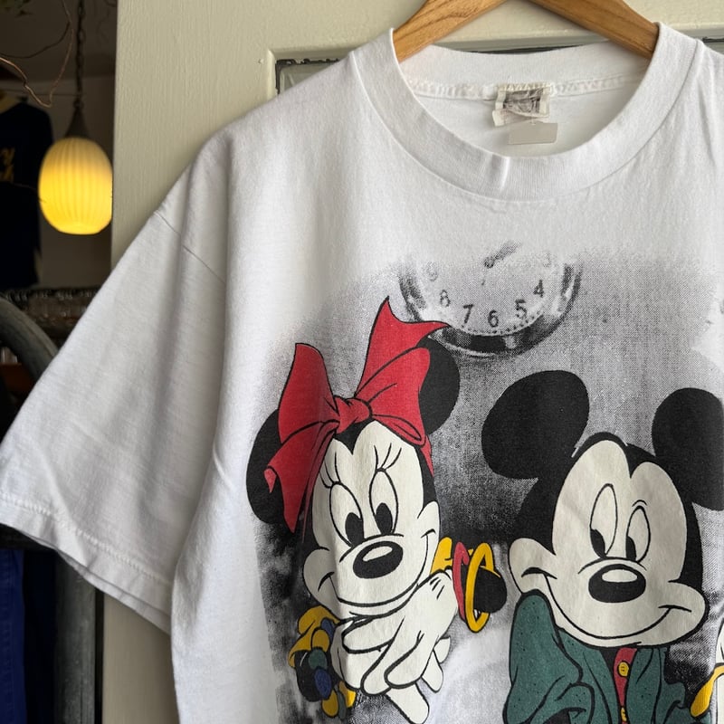 USA製 激レア 90s OLD ディズニー ミニー 刺繍 Tシャツ L XL 90s Disney ディズニー キャラクターTシャツ ミニー usa製 L
