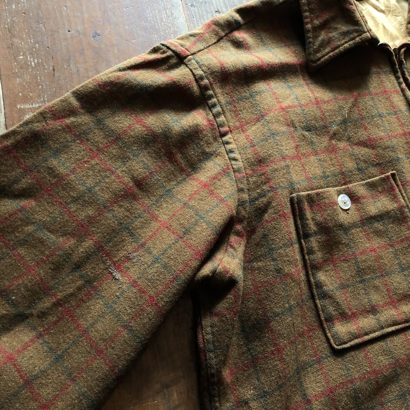 60's〜Vintageハーフジップウールシャツ | CUSTOM FEVER