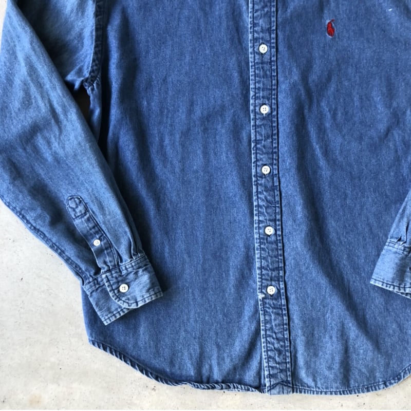 RALPH LAUREN デニムボタンダウンシャツ | CUSTOM FEVER RALPH LAUREN デニムボタンダウンシャツ | CUSTOM FEVER