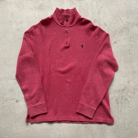 POLO Ralph Laurenハーフジップコットンニット