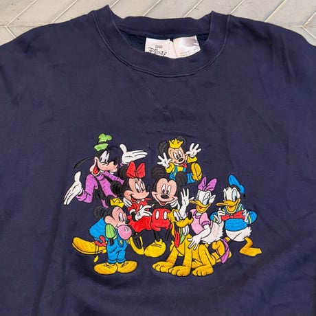 90s Disneyキャラ刺繍スウェット